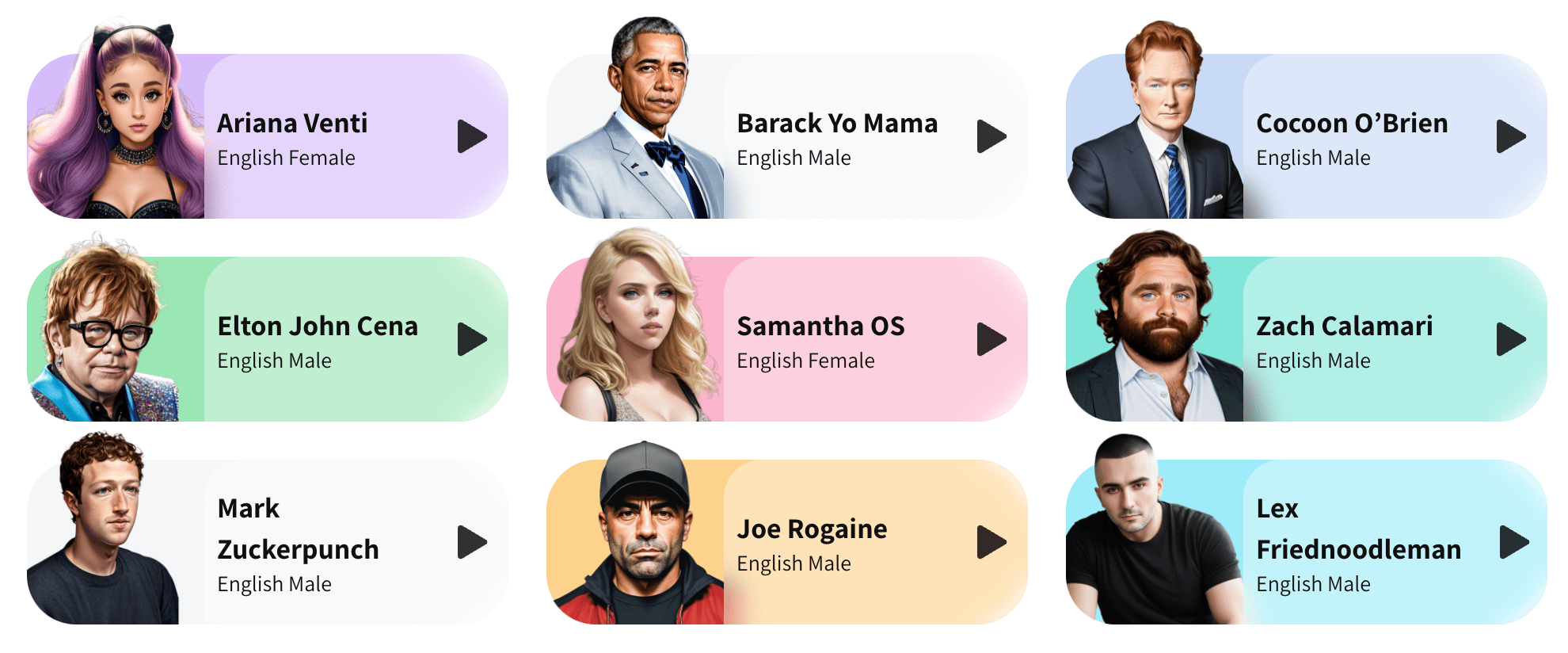 AI-generated celebrity voice